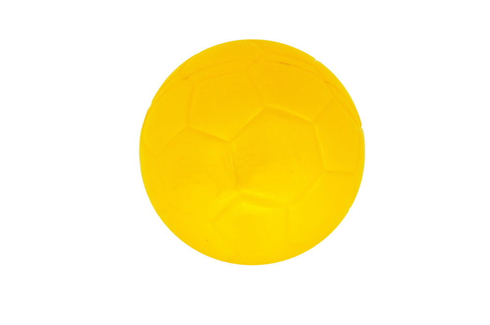 Ballon de football en mousse 13.4cm - Jaune au meilleur prix