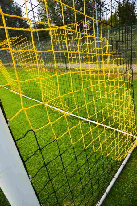 Striped/Two Colour - Football Goal Net [10x Colour Options]