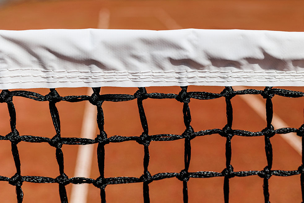 Filet de tennis compétition 3,5 mm - Mailles doubles - écoplas