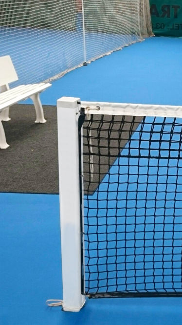 Poteaux de tennis carrés amovibles - aluminium - Couleur au choix