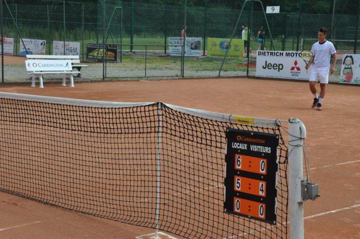 Tableau de score tennis - 60x46cm - Langues au choix